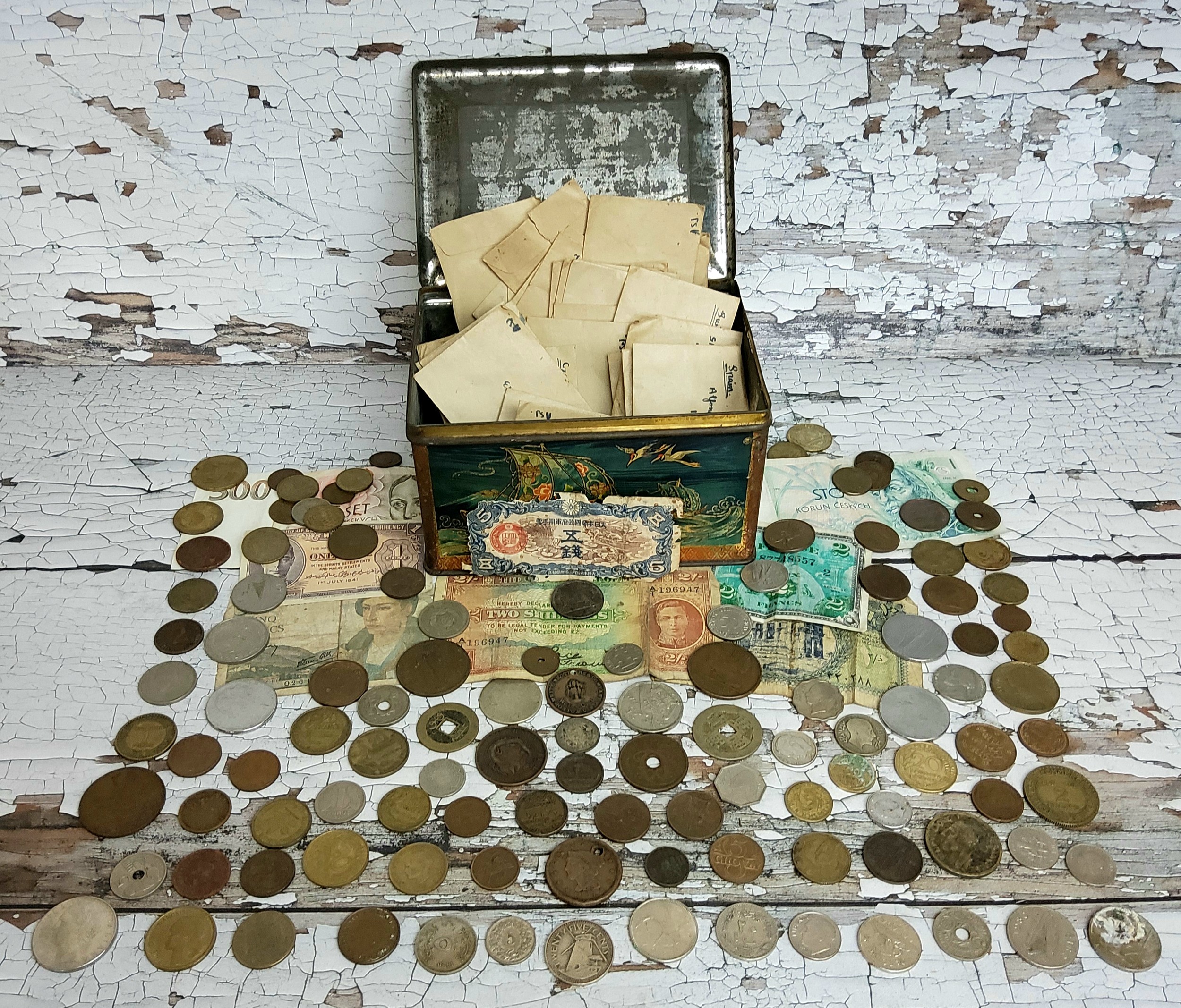 American & World A United States Of America Liberty One Cent Piece, Dated 1854