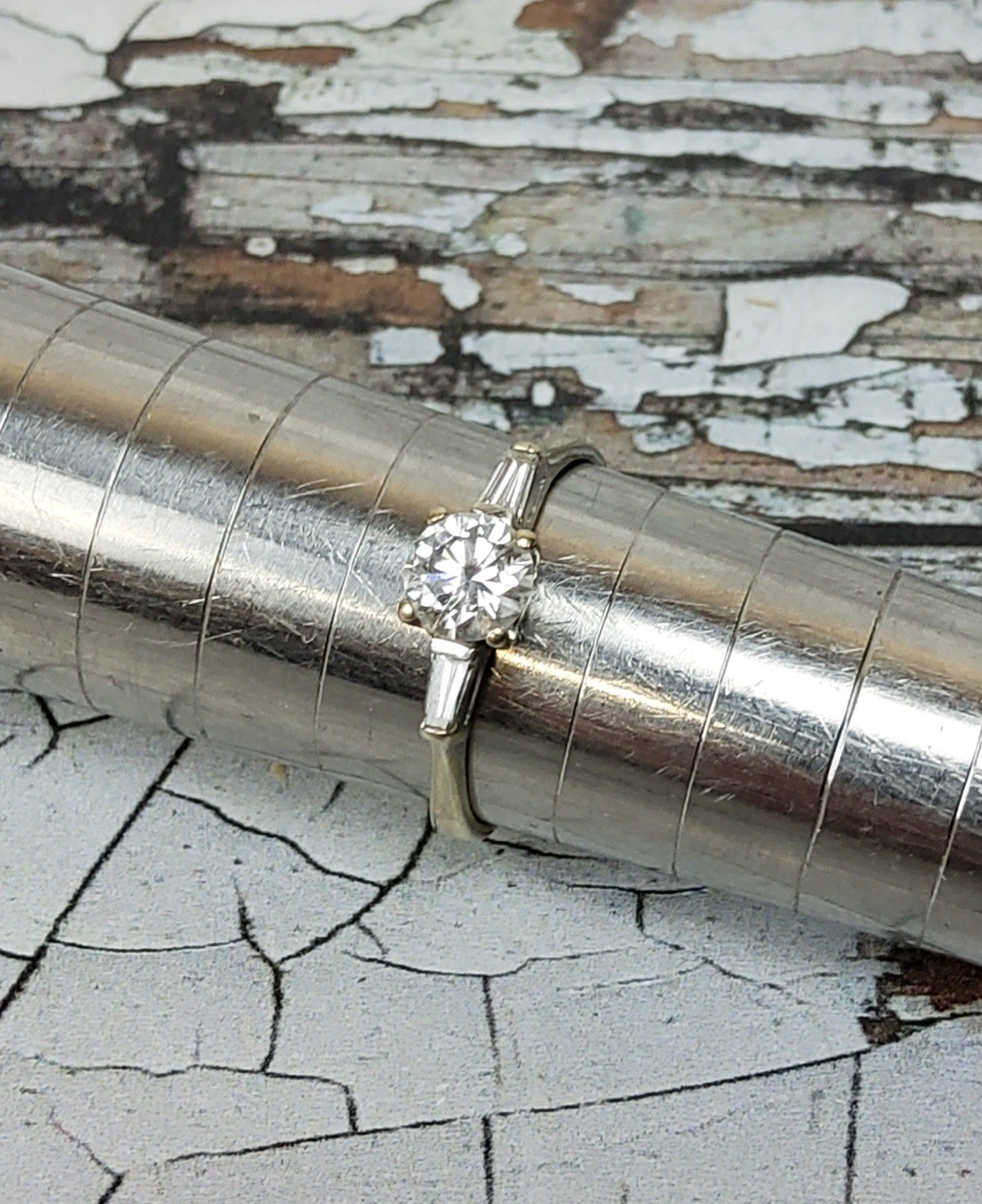 18Ct White Gold Brilliant Cut Diamond Solitaire Ring